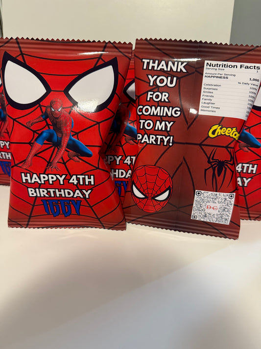 Party Favors (Chip Bags, Juices, Water Bottles Etc.)