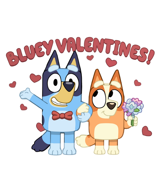 NIÑOS: Diseño "Bluey Valentines"