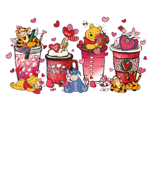 ADULTO: Diseño "Winnie the Pooh Valentine"