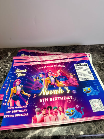 Party Favors (Chip Bags, Juices, Water Bottles Etc.)