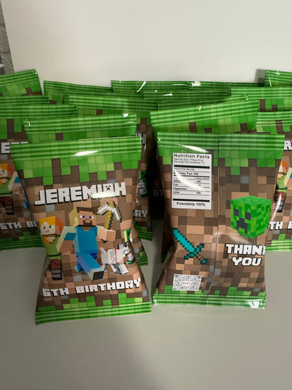 Party Favors (Chip Bags, Juices, Water Bottles Etc.)