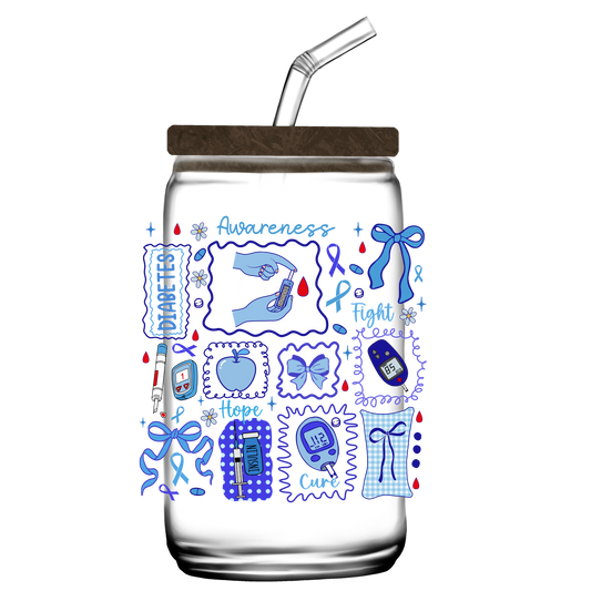 Diabetes Awareness 16oz Libby Cup