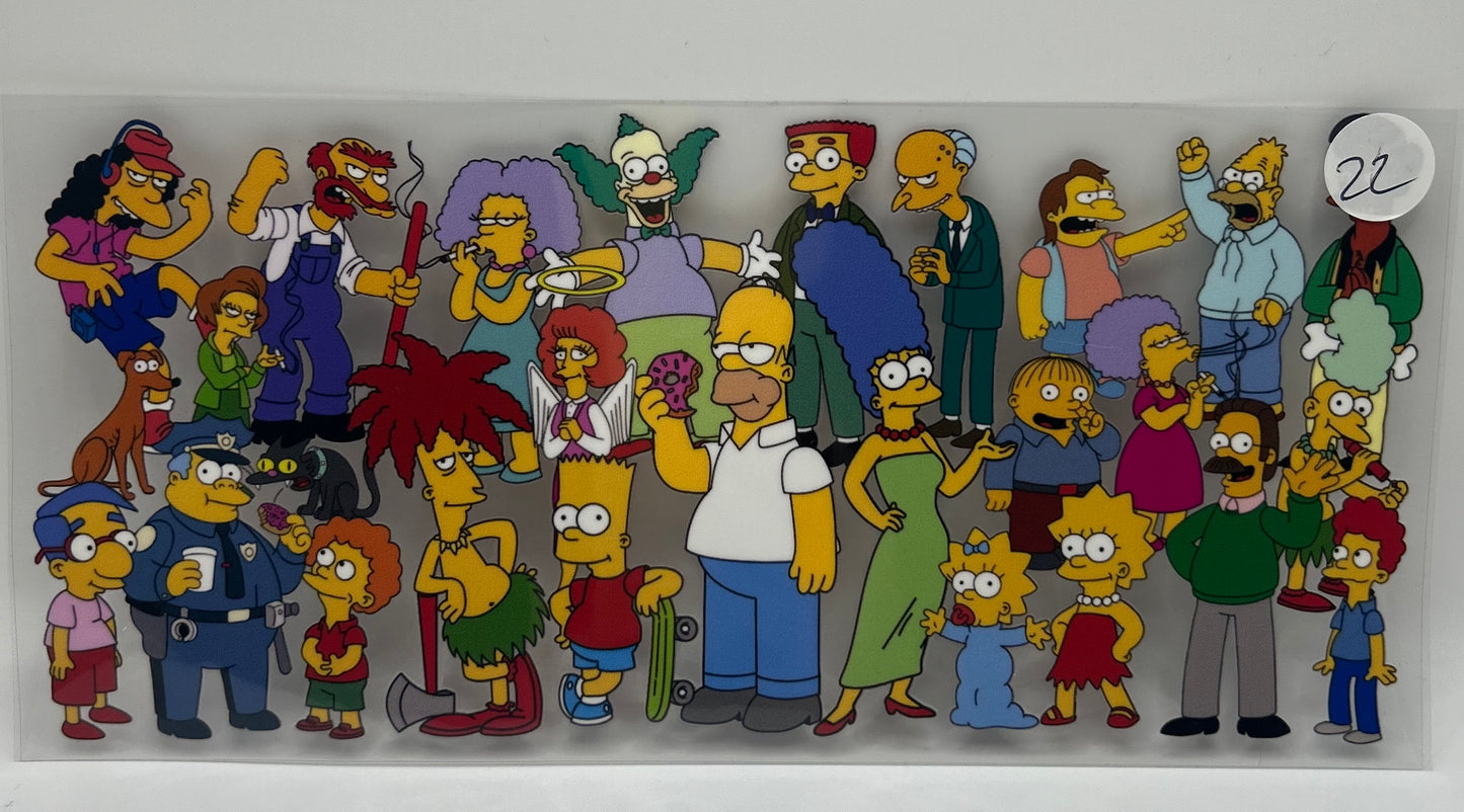 Uvdtf: “Simpsons” Double sided