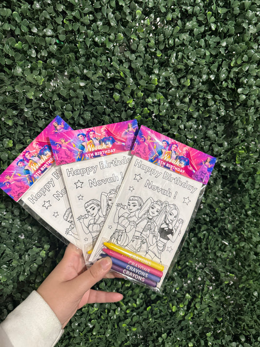 Custom Coloring Sticker Sheets