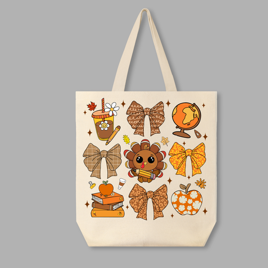 Teacher Fall Tote Bag